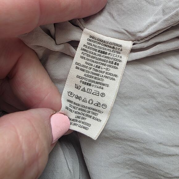 Free‎ People Women Cold Shoulder Penny Lover Chiffon Print Mini Dress SZ M Ivory - Picture 6 of 6